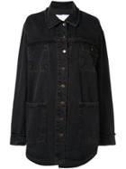 Tamuna Ingorokva Greena Oversized Denim-shirt - Black