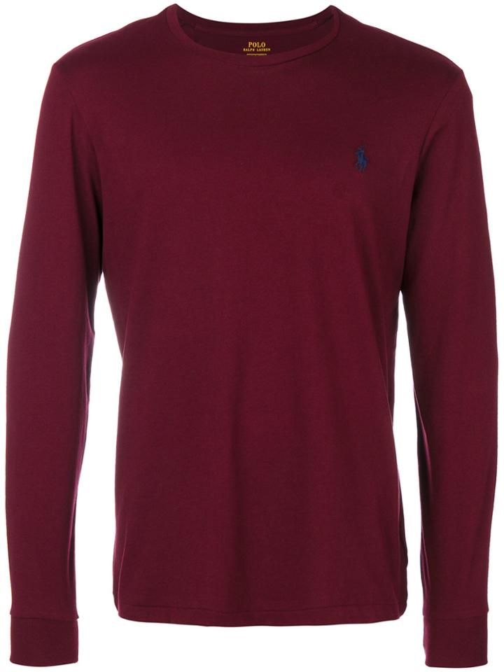 Polo Ralph Lauren Logo Round Neck Top - Red