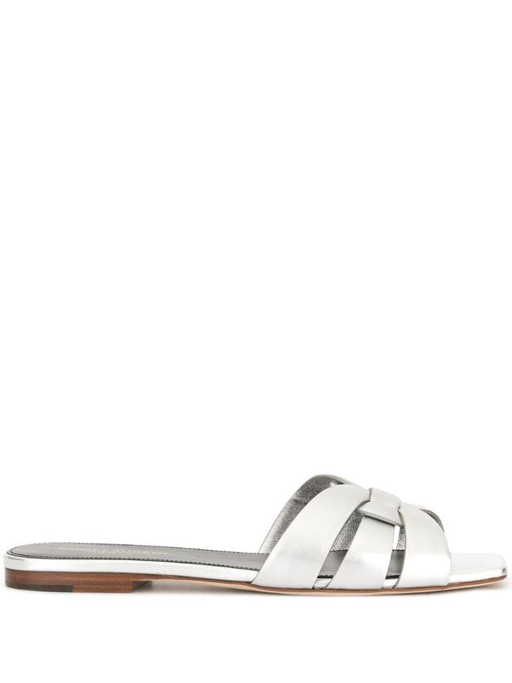 Saint Laurent Tribute Slides - Silver