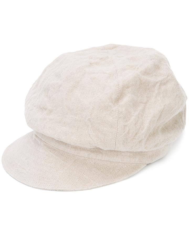 Horisaki Design & Handel - Linen Cap - Unisex - Linen/flax - M, Nude/neutrals, Linen/flax