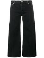 Balenciaga Cropped Rockabilly Jeans, Women's, Size: 34, Black, Cotton