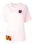 Marni Round Neck Patch T-shirt - Pink