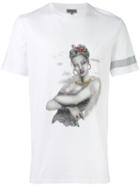 Lanvin Printed T-shirt, Men's, Size: Medium, White, Cotton/polyurethane