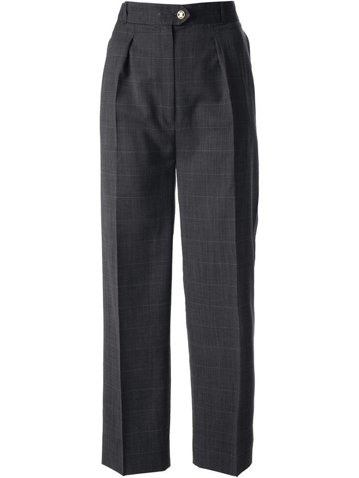 Cline Vintage Windowpane Check Trouser