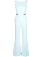 Safiyaa London Wide Leg Jumpsuit - Blue