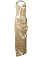 Norma Kamali Halter Neck Dress - Metallic