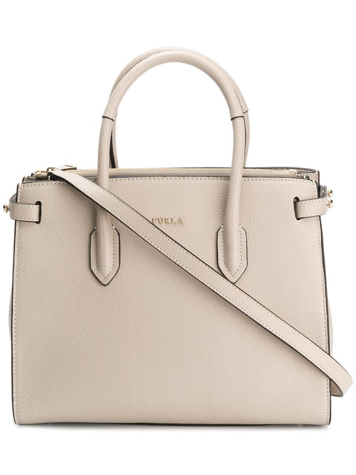 Furla Pin Tote Bag - Nude & Neutrals