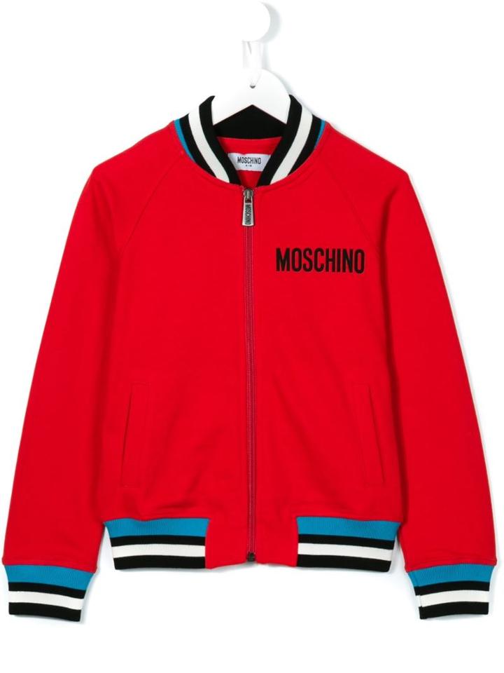 Moschino Kids Logo Bomber Jacket