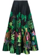 Manish Arora Safari Long Skirt, Women's, Size: 36, Black, Polyester