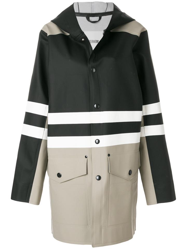 Marni Marni X Stutterheim Paneled Rain Jacket - Black