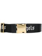 Palm Angels Logo Print Belt - Black