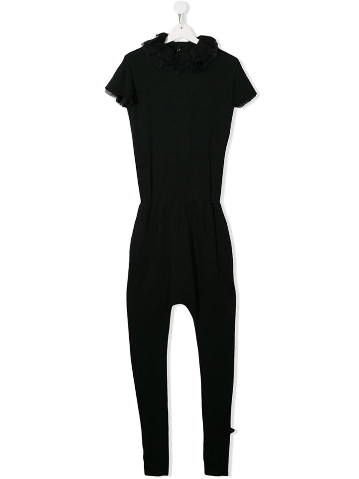 Nununu Ruffle Trim Jumpsuit - Black