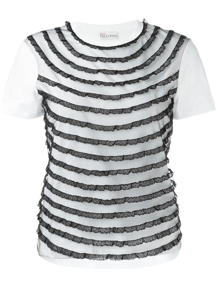 Red Valentino Tiered Frill T-shirt