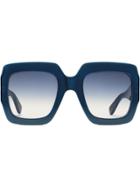 Gucci Eyewear Square-frame Sunglasses - Blue