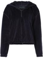 Kendall+kylie Zip Collar Hoodie - Blue