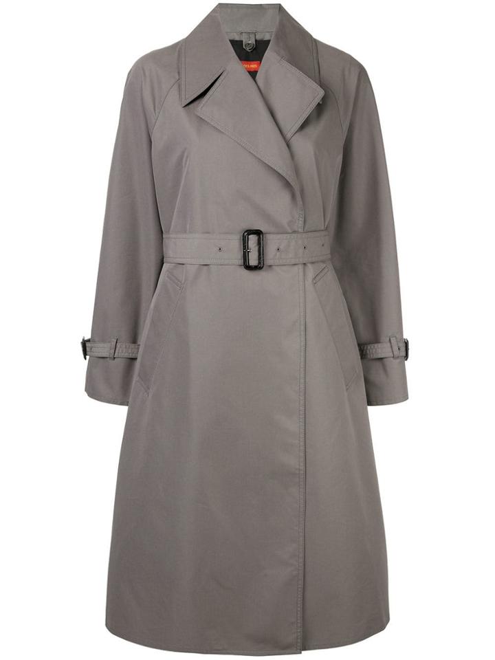 Des Prés Belted Trench Coat - Grey