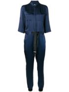 Karl Lagerfeld Shirt Jumpsuit - Blue