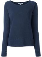 James Perse Scoop Neck Sweatshirt, Women's, Size: Medium, Blue, Cotton