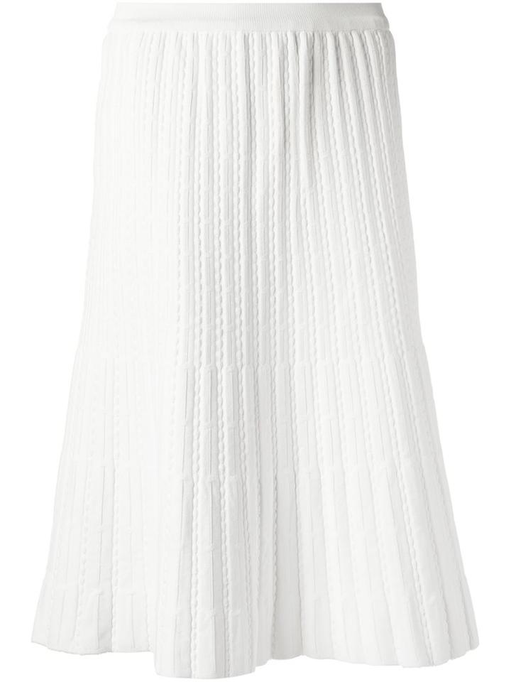 Egrey Knitted Midi Skirt, Women's, Size: G, White, Viscose