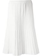 Egrey Knitted Midi Skirt, Women's, Size: G, White, Viscose