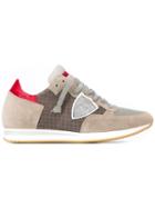 Philippe Model Panelled Sneakers, Men's, Size: 40, Grey, Leather/suede/nylon/rubber