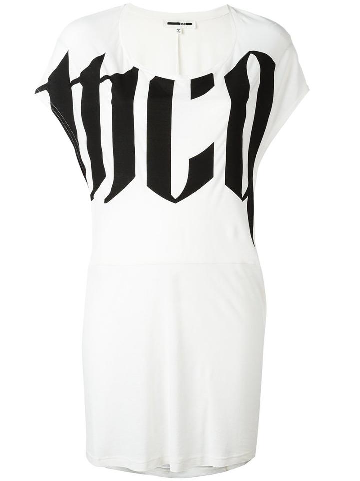 Mcq Alexander Mcqueen Logo Print T-shirt, Women's, Size: Medium, White, Cotton
