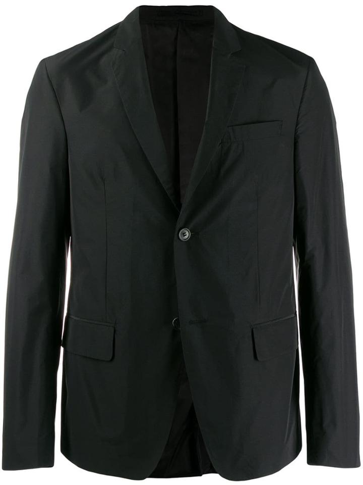 Prada Crushed Lightweight Tailored Jacket - Black