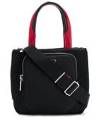 Prada Contrast Handles Tote Bag - Black