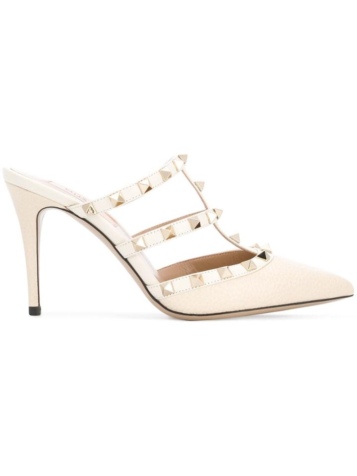 Valentino Valentino Garavani Rock Studs Mules - White