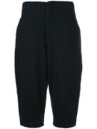 Comme Des Garçons Pre-owned Structured Cropped Trousers - Blue