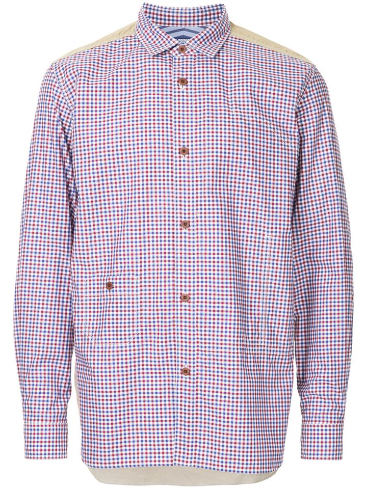 Junya Watanabe Comme Des Garçons Man Two Tone Patch Detail Shirt -