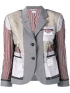 Thom Browne Exposed Classic Uniform Sport Coat - Grey