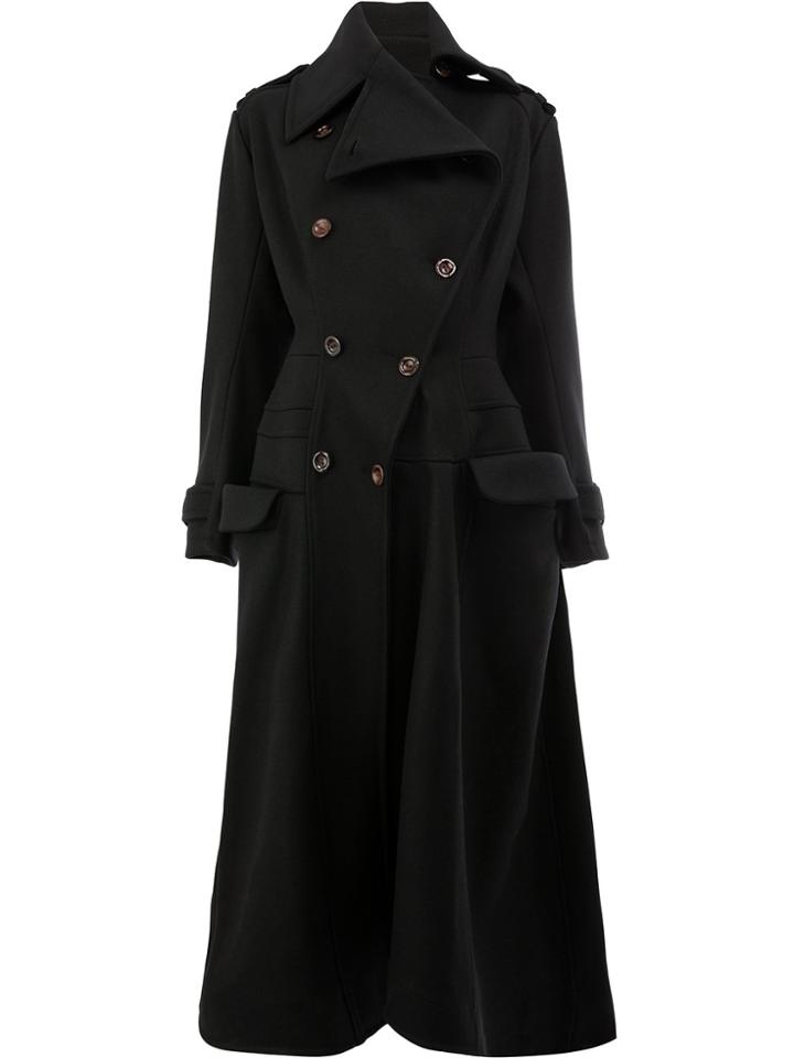 Aganovich Asymmetric Coat - Black