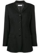 Dolce & Gabbana Vintage 2000's Pinstripe Blazer - Black