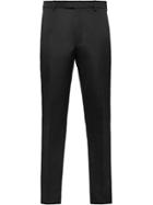 Prada Double Satin Tailored Trousers - Black