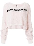 Unravel Project Front Printed Sweater - Nude & Neutrals