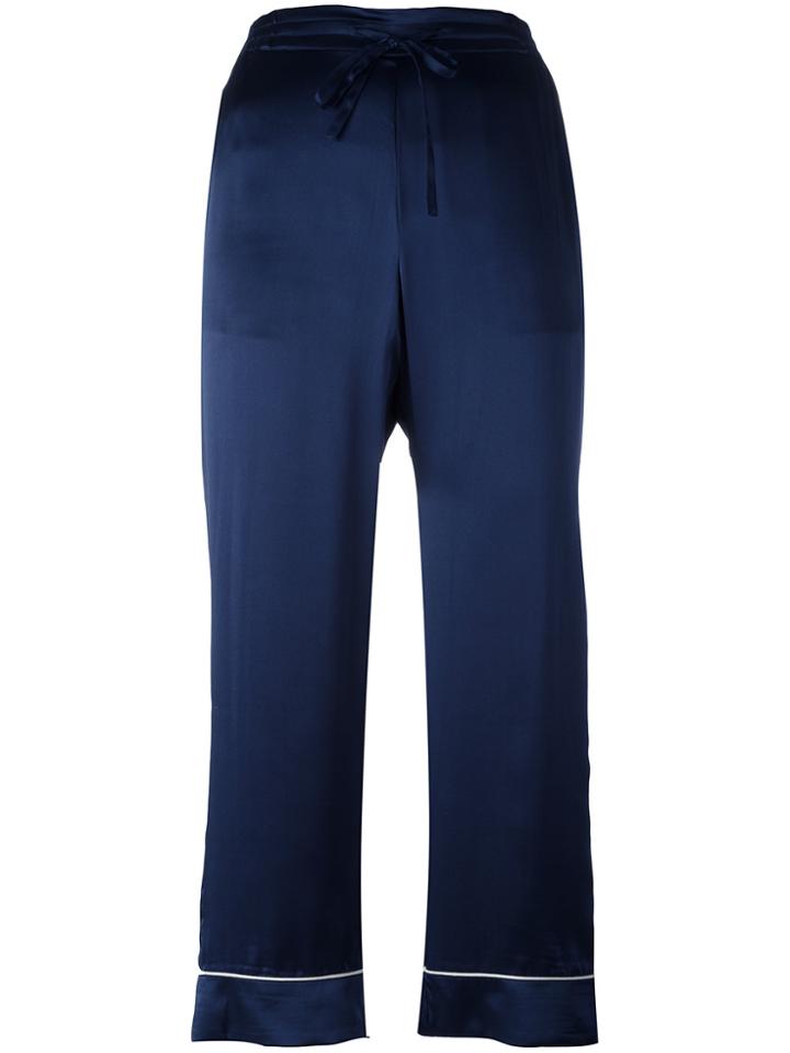 P.a.r.o.s.h. Sijama Cropped Trousers - Blue