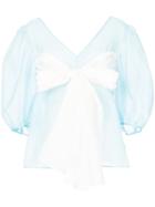 Anna October Bow Detail Alisa Blouse - Blue