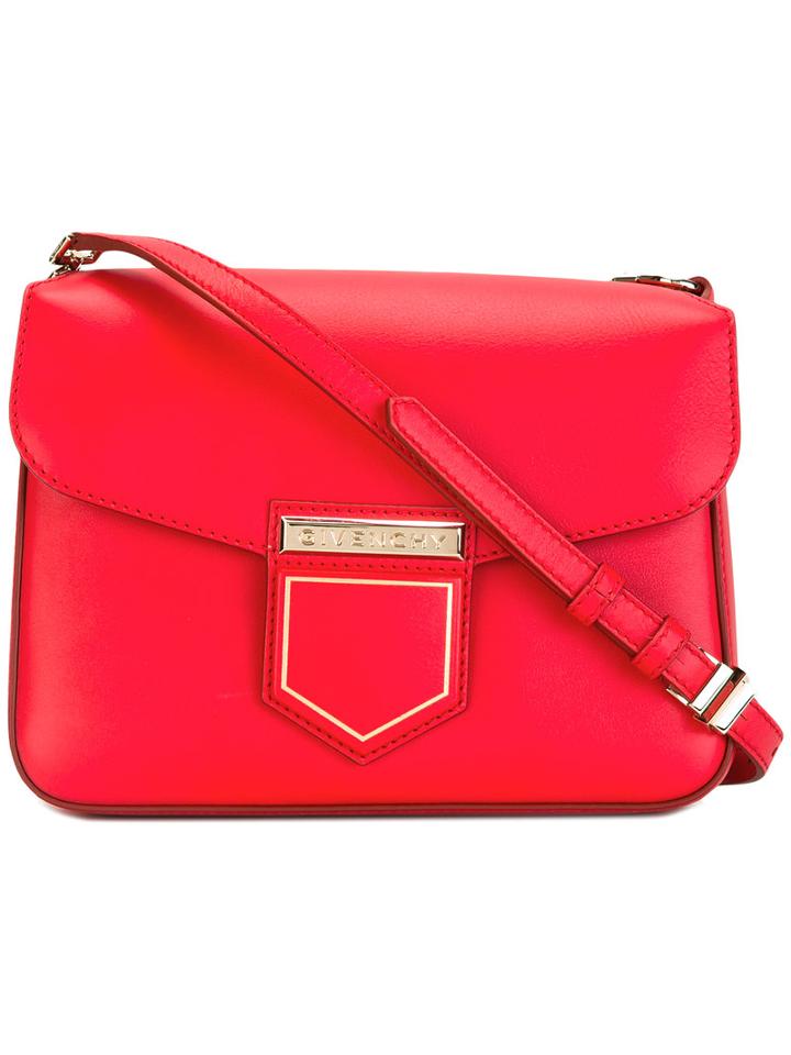 Givenchy Nobile Shoulder Bag, Women's, Red, Calf Leather