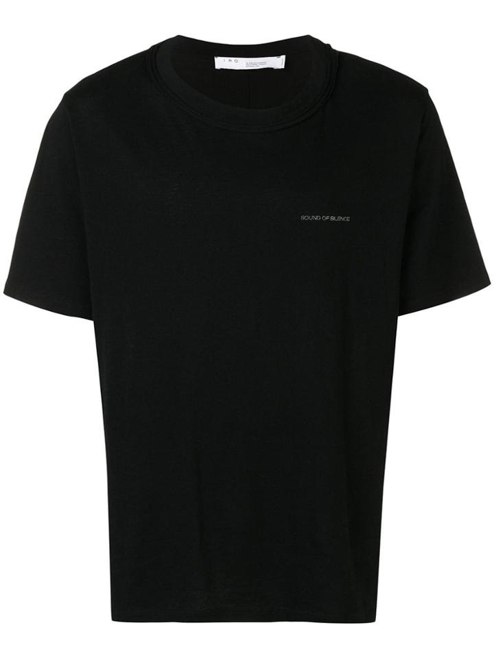 Iro Slogan T-shirt - Black