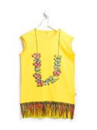 Stella Mccartney Kids Gray Dress, Girl's, Size: 10 Yrs, Yellow/orange