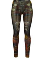 Dsquared2 Underwear 'samurai Tattoo' Leggings, Women's, Size: Large, Polyamide/spandex/elastane