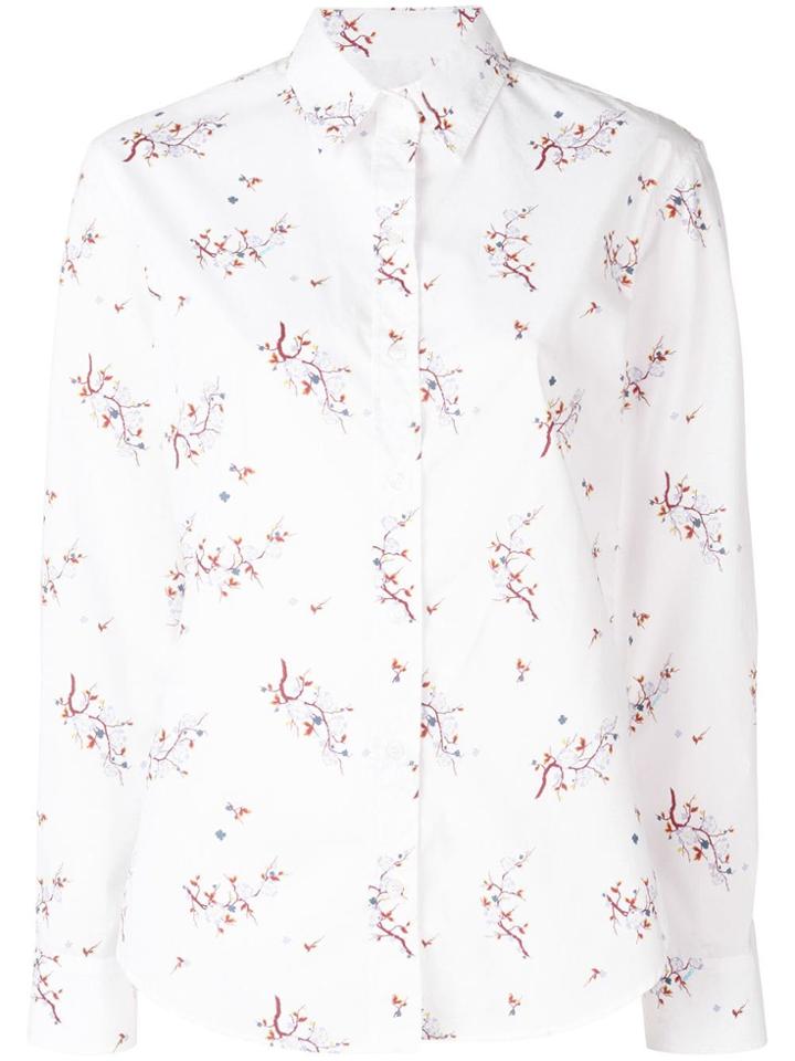 Kenzo Cheongsam Flower Shirt - White