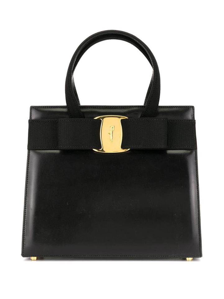 Salvatore Ferragamo Pre-owned Vara Bow Tote - Black