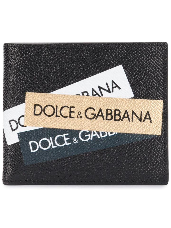 Dolce & Gabbana Printed Dauphine Wallet - Black