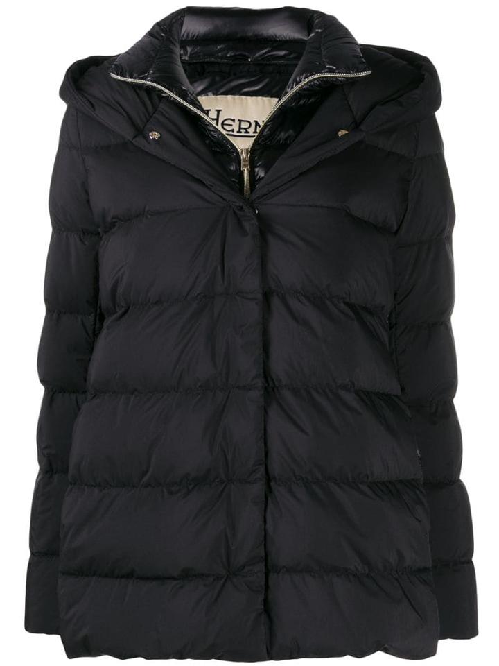 Herno Layered Padded Jacket - Black