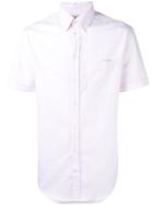 Armani Collezioni - Classic Short-sleeved Shirt - Men - Cotton - 38, Pink/purple, Cotton