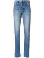 Saint Laurent Skinny Embroidered Jeans - Blue