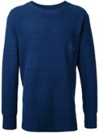 Bukht Crew Neck Jumper, Men's, Size: Large, Blue, Cotton