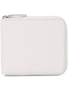 Jil Sander Square Zip Wallet - White